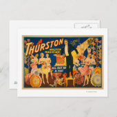 Thurston, meester Magicus "uit een Pet" Magisch Briefkaart (Voorkant / Achterkant)
