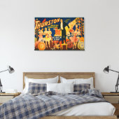 Thurston, meester Magicus "uit een Pet" Magisch Canvas Afdruk (Insitu (Slaapkamer))
