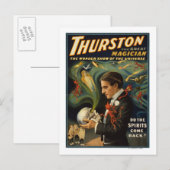Thurston the Great Magician Holding Skull Magic Briefkaart (Voorkant / Achterkant)