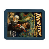 Thurston the Great Magician Holding Skull Magic Magneet (Horizontaal)