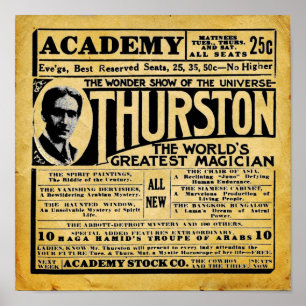 Thurston The Magicia theater en Poster