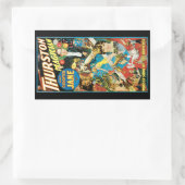 Thurston tovenaar & Jane ~  magische act Rechthoekige Sticker (Tas)