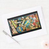 Thurston tovenaar & Jane ~  magische act Rechthoekige Sticker (Envelop)