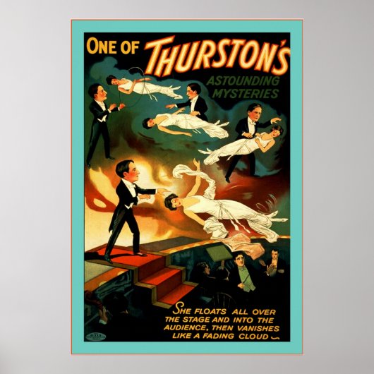 Thurston's Astounding Mysteries Poster (Voorkant)