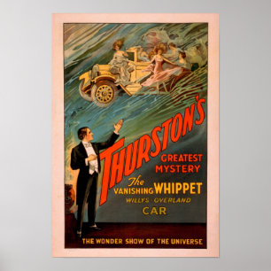 Thurston's verbannen Whippet Willys-Overland Poster