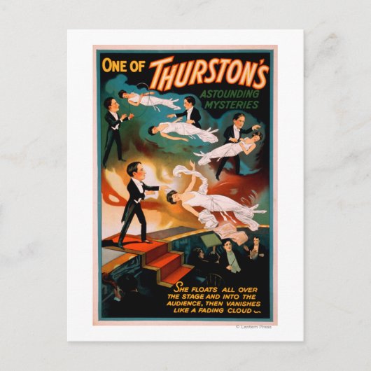 Thurston's verbluffende mysteries Magisch Poster Briefkaart (Voorkant)