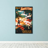 Thurston's verbluffende mysteries Magisch Poster Canvas Afdruk (Insitu (Houten vloer))