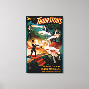 Thurston's verbluffende mysteries Magisch Poster Canvas Afdruk