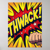 THWACK! Eerste Punch Pop Art Impact Poster (Voorkant)