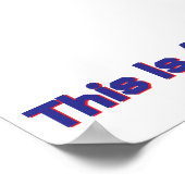 Thwack! Haat is hier niet welkom Poster (Hoek)