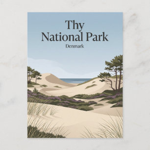 Thy Nationaal Park Denemarken Briefkaart