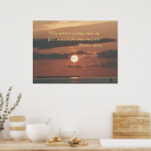 "Thy word is a lamp to my feet" Poster (Keuken)