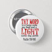 Thy Word is een lamp Ronde Button 5,7 Cm (Voorkant /achterkant)