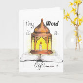 Thy Word is een licht Kaart (Gele Bloem)