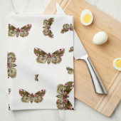 Thyatira batis - de peach Blossom Moth Theedoek (Quarter Fold)