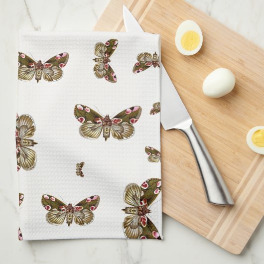 Thyatira batis - de peach Blossom Moth Theedoek (Quarter Fold)