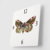 Thyatira batis - de peach Blossom Moth Vierkante Klok (Hoek)