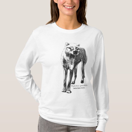 Thylacine Hoodie T-shirt (Voorkant)