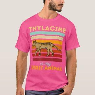 Thylacine is mijn geestdier uitgestorven Tasmaanse T-shirt