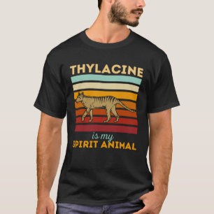 Thylacine is mijn geestdier uitgestorven Tasmaanse T-shirt