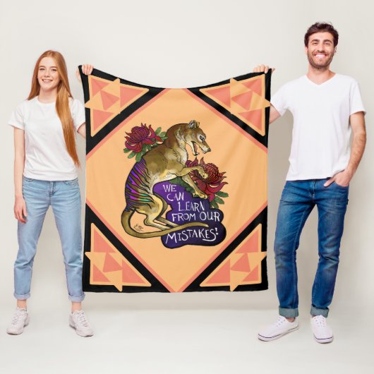 Thylacine kunnen we leren fleece deken (In situ)