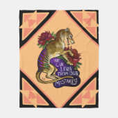 Thylacine kunnen we leren fleece deken (Voorkant)