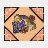 Thylacine kunnen we leren fleece deken (Voorkant (Horizontaal))