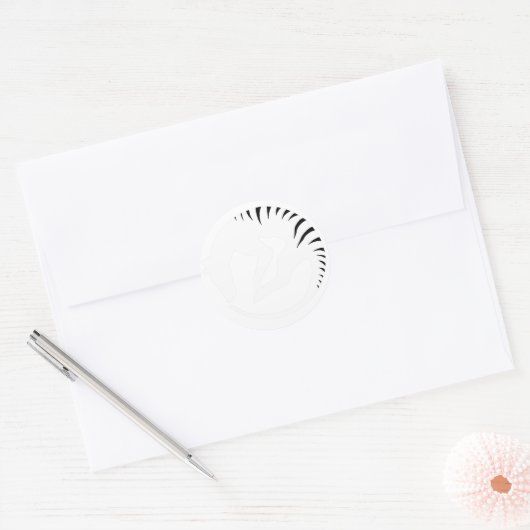 Thylacine levende Sticker (Envelop)