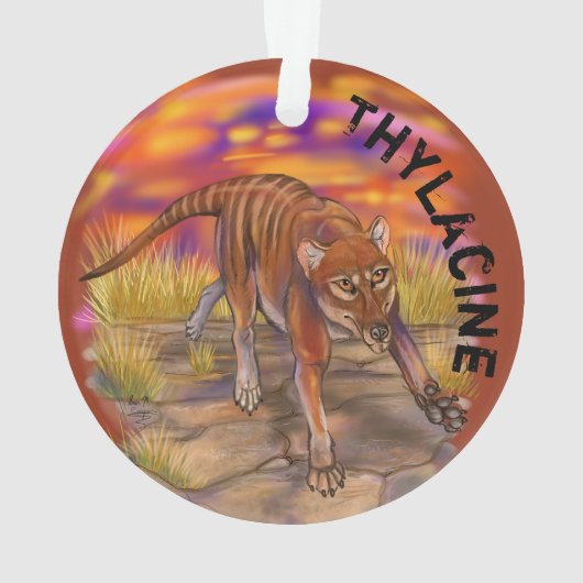 Thylacine Ornament (achterkant)