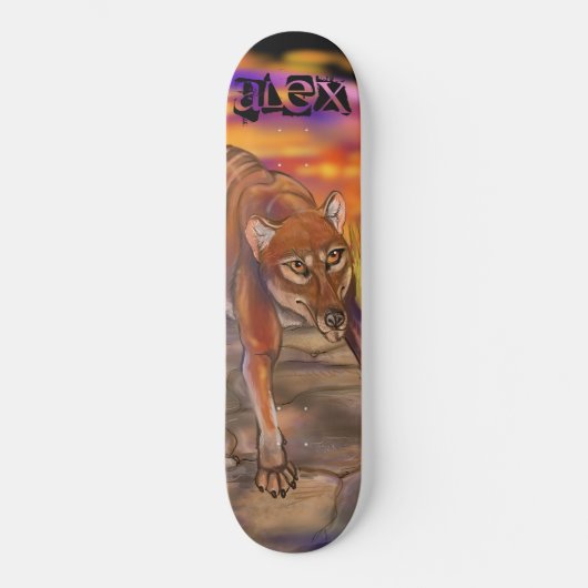 Thylacine Persoonlijk Skateboard (Voorkant)