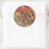Thylacine Ronde Sticker (Tas)