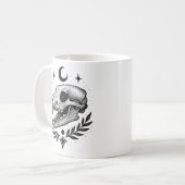 Thylacine Skull – Dotwork Tattoo-geïnspireerd ontw Koffiemok (Voorkant links)
