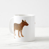 Thylacine Spirit – Traditionele Aboriginal Pot Pai Koffiemok (Voorkant links)