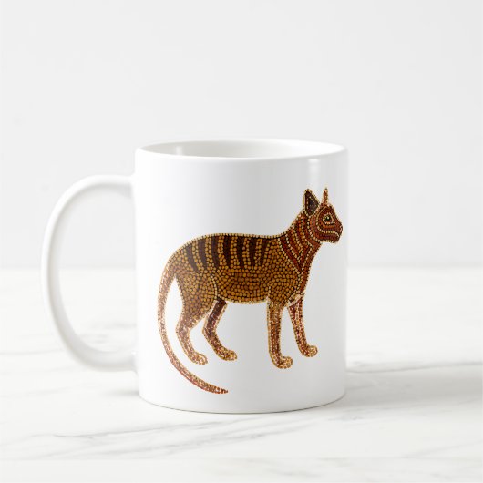 Thylacine Spirit – Traditionele Aboriginal Pot Pai Koffiemok (Links)