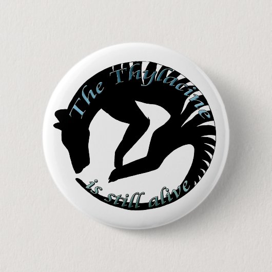 Thylacine Stille-OceaanLogo Ronde Button 5,7 Cm (Voorkant)