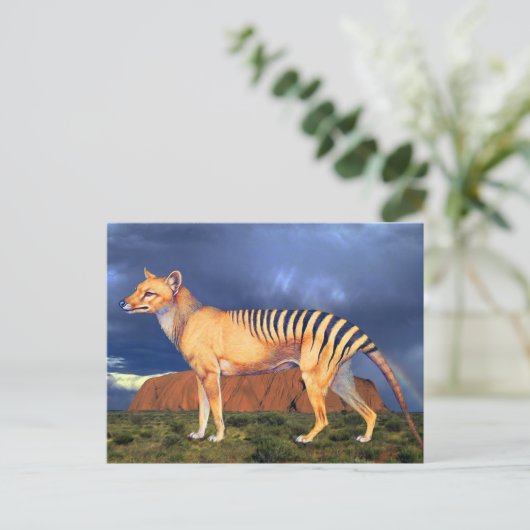 Thylacine (Tasmaanse tijger) Briefkaart (Staand voorkant)