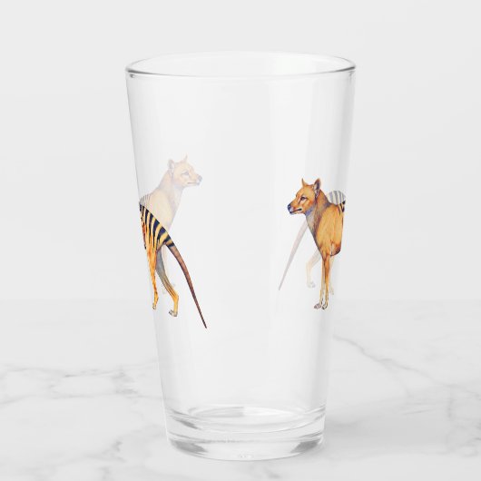 Thylacine (Tasmaanse tijger) Glas (Links)