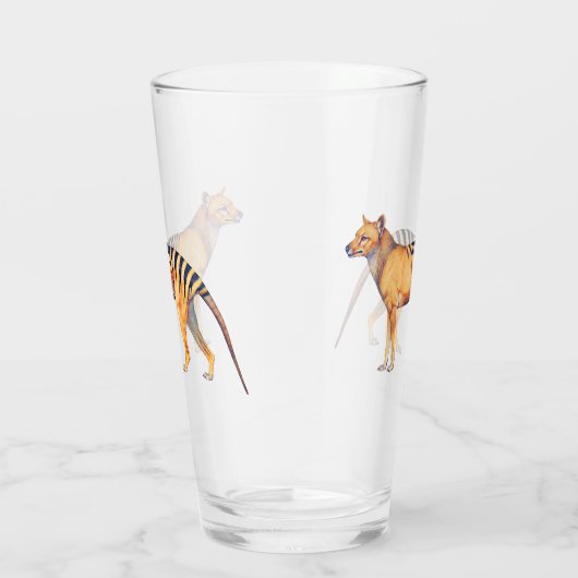 Thylacine (Tasmaanse tijger) Glas (Rechts)