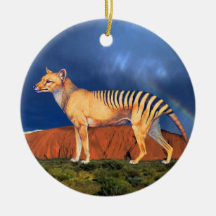 Thylacine (Tasmaanse tijger) Keramisch Ornament