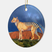 Thylacine (Tasmaanse tijger) Keramisch Ornament (Links)