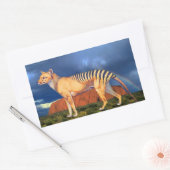 Thylacine (Tasmaanse tijger) Rechthoekige Sticker (Envelop)