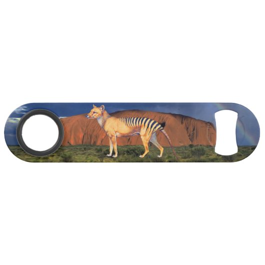 Thylacine (Tasmaanse tijger) Speed Flessenopener (Voorkant (Horizontaal))