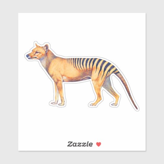Thylacine (Tasmaanse tijger) Sticker (Vel)