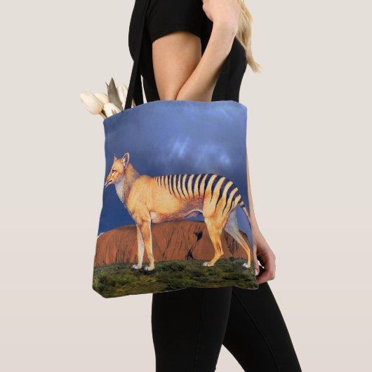 Thylacine (Tasmaanse tijger) Tote Bag (Dichtbij)