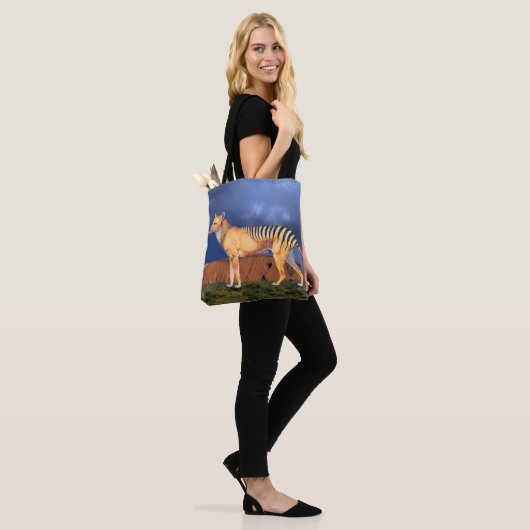 Thylacine (Tasmaanse tijger) Tote Bag (Op model)