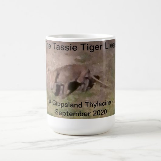 Thylacine Tasmanian Tiger Drink Mok (Center)