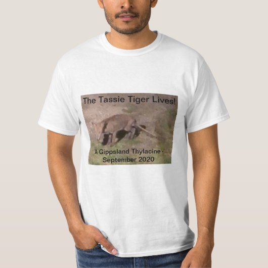 Thylacine Tasmanian Tiger T-Shirt (Voorkant)