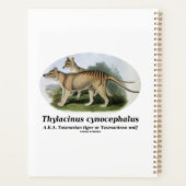 Thylacinus cynocephalus (Tasmaanse tijger of wolf) Planner (Achterkant)