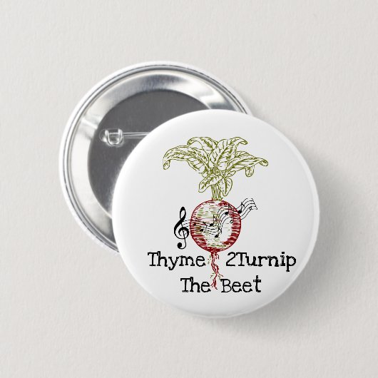 Thyme 2Turnip the Beet Button (Voorkant /achterkant)