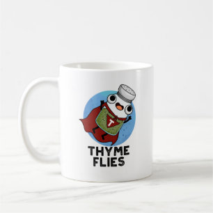Thyme Flies Funny Herb Pun Koffiemok